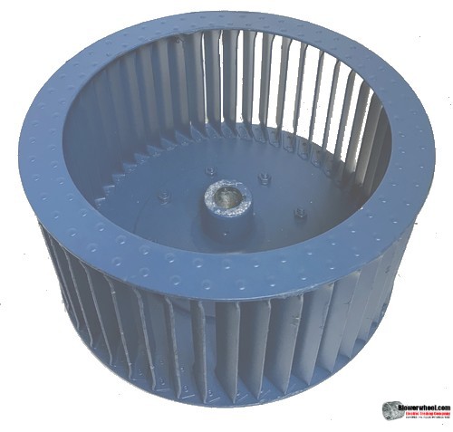 Single Inlet Aluminum Blower Wheel 12-3/8" D 6-1/8" W 1" Bore-Clockwise  rotation- with inside hub SKU: 12120604-100-HD-A-CW
