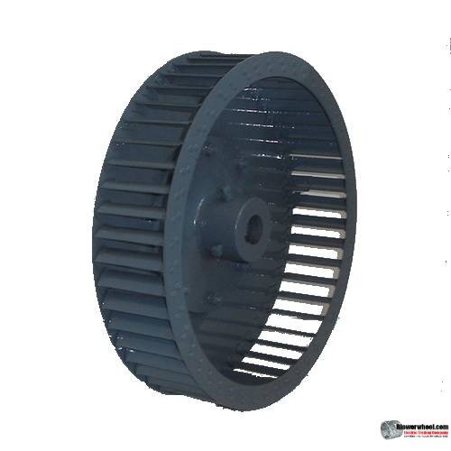 Single Inlet Steel Blower Wheel 8-1/4" D x  3-1/8" W- 5/8" Bore-Clockwise  rotation- with inside-outside hub with re-rods- SKU: 08080304-020-HD-S-CW-IHOH-R