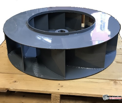 14 Gauge Steel Backward Incline Blower Wheel 11-1/8" D  3-1/4" W 3/4”Bore - Clockwise Rotation- Inside-Outside hub-SKU: BIW11040308-024-S-CW