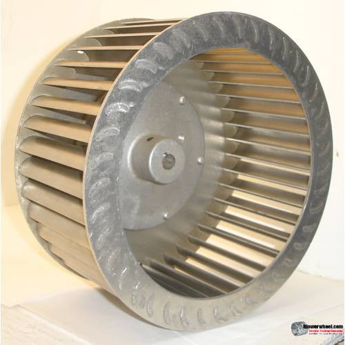 Single Inlet Aluminum Blower Wheel 7" D 3-1/8" W 3/4" Bore-Counterclockwise  rotation- with inside hub SKU: 07000304-024-HD-A-CCW