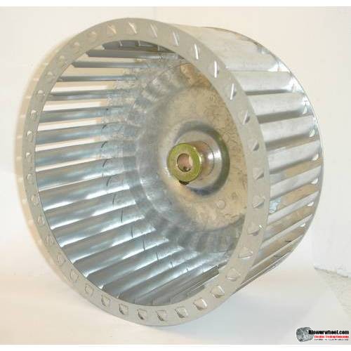 Lau Single Inlet Galvanized Steel Blower Wheel 7-7/16" diameter 3-1/2" width 1/2" bore  Clockwise Rotation