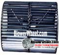 Double Inlet 316 Stainless Steel Blower Wheel 10-13/16" Diameter 9-5/8" Width 1" Bore Counterclockwise rotation with Single Neck Hub and Re-Rods