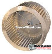 Single Inlet Steel Blower Wheel 6" Diameter 4-1/8" Width 1/2" Bore Counterclockwise rotation with an Inside Hub and Re-Rods