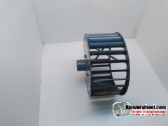 Single Inlet Steel Blower Wheel 6" Diameter 4-1/8" Width 1/2" Bore Counterclockwise rotation with Outside Hub and Re-Rods