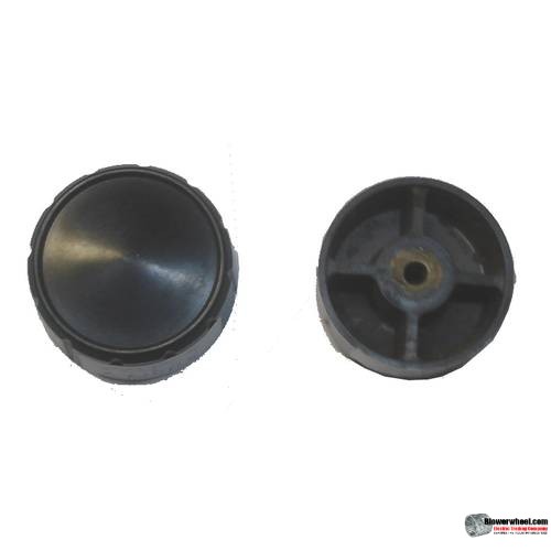 large-black-circular-knob-with-set-screw- Top Diameter 2", Bottom Diameter 2-1/16", Width 7/8"