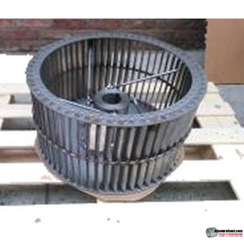 Single Inlet 316 Stainless Steel Blower Wheel 10-13/16" Diameter 4-3/8" Width 11/16" Bore Clockwise rotation with Outside Hub and Re-Rods