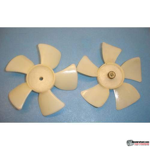 Fan Blade 4" Diameter - SKU:FB-0400-5-R-P-CW-Q1-Sold in Quantity of 1