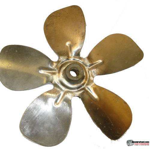 Fan Blade 8" Diameter - SKU:FB-0800-5-F-AS-CCW-016-B-Q1-USED  AND SOLD AS IS
