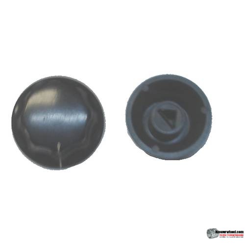 Octagon-Top-with-thin-rim-design-triangle-key-push-on-knob. Top Diameter 1-1/8", Bottom Diameter 1-1/2", Height: 3/4", Traingle shap female receiver