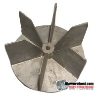 Paddle Wheel Cast Aluminum Blower Wheel 11" Diameter 5-1/2" Width 5/8" Bore with Clockwise-Counterclockwise Rotation SKU: PW11000516-020-CastA-Blade6Flat-Radial-Design-01 AS IS