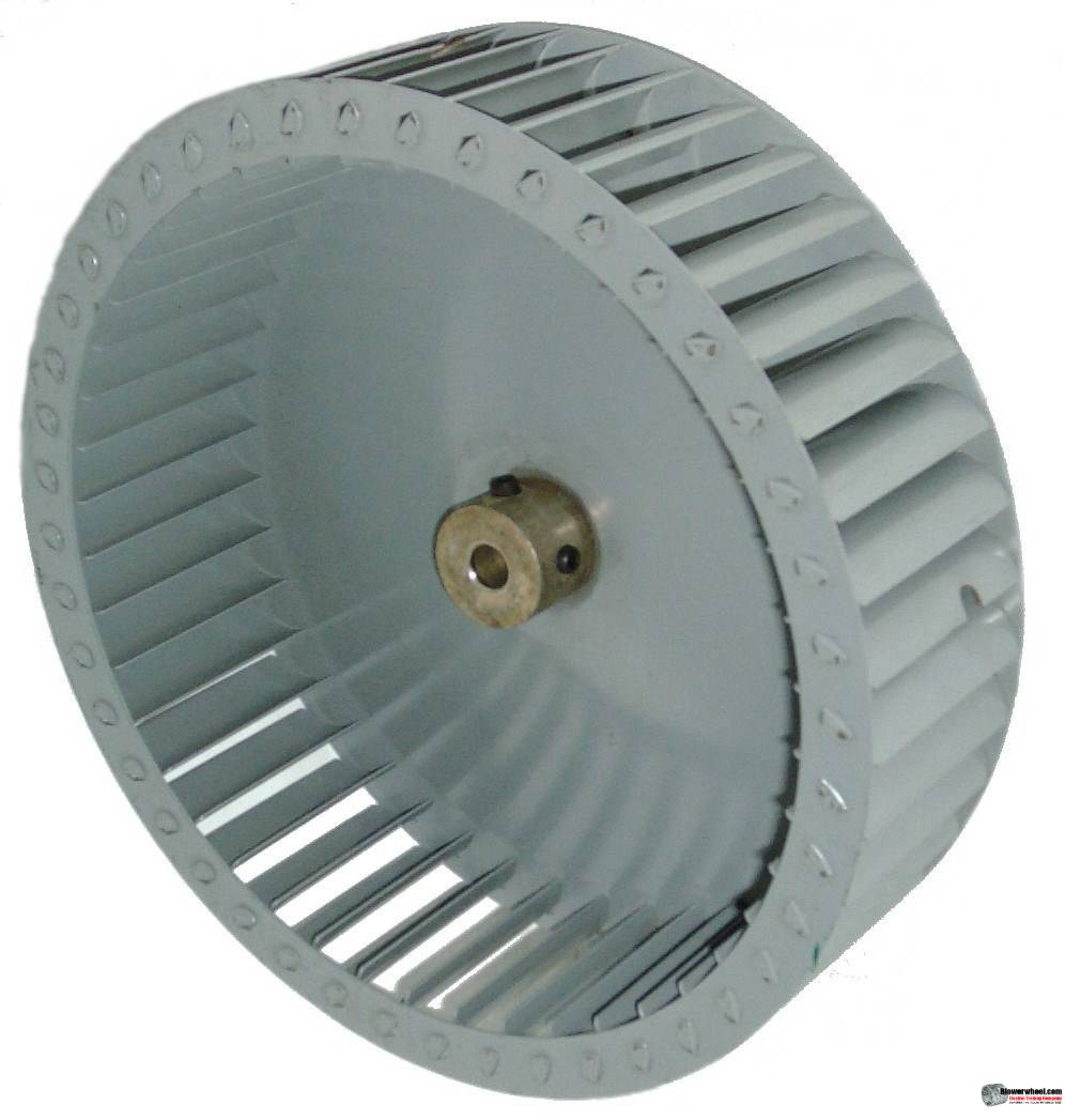 Single Inlet Steel Blower Wheel 10-13/16" Diameter 3-1/8" Width 11/16" Bore Counterclockwise rotation with an Inside Hub