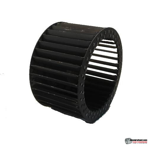 Single Inlet Aluminum Blower Wheel 10" D 3-1/8" W 28mm Bore-Counterclockwise  rotation- with inside hub - SKU: 10000304-28MM-HD-A-CCW