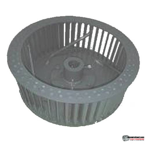 Single Inlet Steel Blower Wheel 7" D 3-1/8" W 5/8" Bore-Clockwise  rotation- with inside hub with re-rods - SKU: 07000304-020-HD-S-Riveted-CW-R
