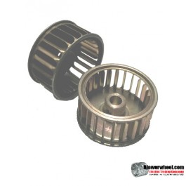 Single Inlet Steel Blower Wheel 2" Diameter 1" Width 5/16" Bore with Clockwise Rotation SKU: 02000100-010-S-AA-CW-001