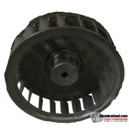 Single Inlet Steel Blower Wheel 2-15/16" Diameter 15/16" Width 3/16" Bore with Clockwise Rotation SKU: 02300030-006-S-AA-CW-001