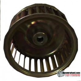 Single Inlet Galvanized Steel Blower Wheel 3" Diameter 1-1/2" Width 5/16" Bore with Clockwise Rotation SKU: 03000116-010-GS-AA-CW-001