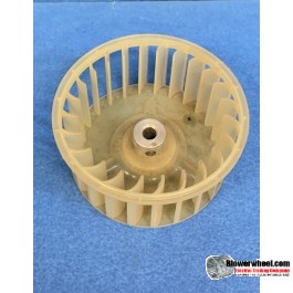 Single Inlet Plastic Blower Wheel 3-1/4" Diameter 1-1/2" Width 1/4" Bore with Counterclockwise Rotation SKU: 03080116-008-PS-CCW-01