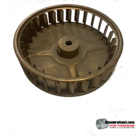 Single Inlet Steel Blower Wheel 3-3/4" Diameter 1" Width 5/16" Bore with Clockwise Rotation SKU: 03240100-010-S-AA-CW-001