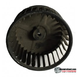 Single Inlet Steel Blower Wheel 3-3/4" Diameter 1-7/8" Width 1/4" Bore with Counterclockwise Rotation SKU: 03240128-008-S-AA-CCW-001