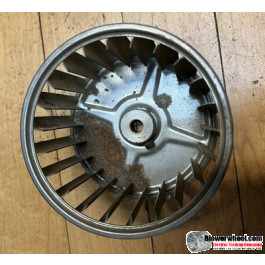 Single Inlet Steel Blower Wheel 3-3/4" Diameter 2-7/16" Width 5/16" Bore with Counterclockwise Rotation SKU: 03240214-010-S-AA-CCW-001  AS IS... ONLY  LEFT