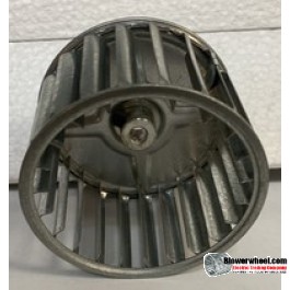 Single Inlet Steel Blower Wheel 3-3/4" Diameter 2-1/2" Width 5/16" Bore with Clockwise Rotation SKU: 03240216-010-S-AA-CW-001