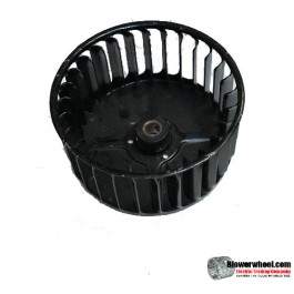 Single Inlet Steel Blower Wheel 3-3/4" Diameter 1-7/8" Width 5/16" Bore with Clockwise Rotation SKU: 03240128-010-S-AA-CW-001