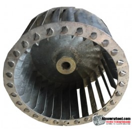 Single Inlet Steel Blower Wheel 4" Diameter 2-3/16" Width 5/16" Bore with Counterclockwise Rotation SKU: 04000206-010-S-T-CCW-001