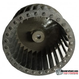 Single Inlet Steel Blower Wheel 4" Diameter 2-1/4" Width 5/16" Bore with Counterclockwise Rotation SKU: 04000208-010-S-T-CCW-001