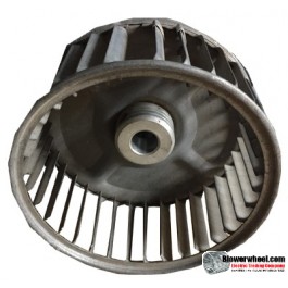 Single Inlet Steel Blower Wheel 4-3/16" Diameter 1-7/8" Width 1/2" Bore with Clockwise Rotation SKU: 04060228-016-S-AA-CW-001