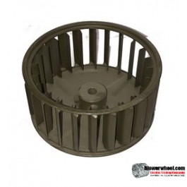 Single Inlet Steel Blower Wheel 4-1/4" Diameter 2" Width 1/4" Bore with Clockwise Rotation SKU: 04080200-008-S-AA-CW-001