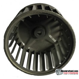 Single Inlet Steel Blower Wheel 4-1/4" Diameter 2-13/16" Width 15/16" Bore with Clockwise Rotation SKU: 04080226-030-S-AA-CW-001