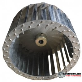Single Inlet Steel Blower Wheel 4-3/8" Diameter 2-7/16" Width 5/16" Bore with Counterclockwise Rotation SKU: 04120214-010-S-T-CCW-001