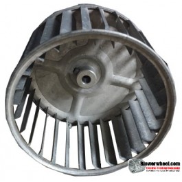 Single Inlet Steel Blower Wheel 4-7/16" Diameter 2-7/8" Width 5/16" Bore with Clockwise Rotation SKU: 04140228-010-S-AA-CW-001