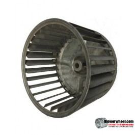 Single Inlet Steel Blower Wheel 4-7/16" Diameter 2-15/16" Width 5/16" Bore with Counterclockwise Rotation SKU: 04140230-010-S-AA-CCW-001