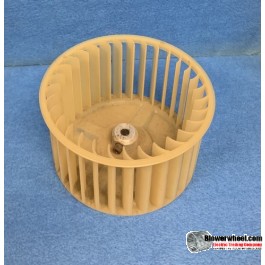 Single Inlet Plastic Blower Wheel 4-1/2" Diameter 2-7/16" Width 1/4" Bore with Clockwise Rotation SKU: 04160214-008-PS-CW-01