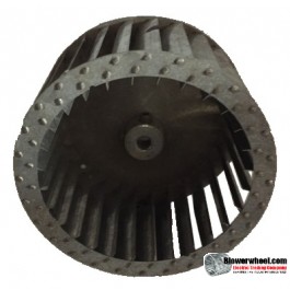 Single Inlet Steel Blower Wheel 4-1/2" Diameter 2-7/16" Width 5/16" Bore with Counterclockwise Rotation SKU: 04160214-010-S-T-CCW-001