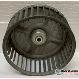 Single Inlet Steel Blower Wheel 4-5/8" Diameter 1-7/8" Width 5/16" Bore with Clockwise Rotation SKU: 04200128-010-S-AA-CW-001