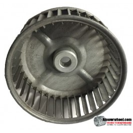 Single Inlet Steel Blower Wheel 4-5/8" Diameter 1-7/8" Width 1/2" Bore with Clockwise Rotation SKU: 04200128-016-S-AA-CW-001