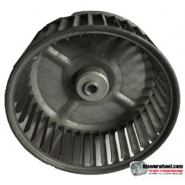 Single Inlet Steel Blower Wheel 4-5/8" Diameter 1-15/16" Width 5/16" Bore with Clockwise Rotation SKU: 04200130-010-S-AA-CW-001