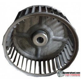Single Inlet Steel Blower Wheel 4-5/8" Diameter 2" Width 1/2" Bore with Clockwise Rotation SKU: 04200200-016-S-AA-CW-001