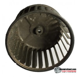 Single Inlet Galvanized Steel Blower Wheel 4-5/8" Diameter 2-7/8" Width 5/16" Bore with Counterclockwise Rotation SKU: 04200228-010-GS-AA-CCW-001