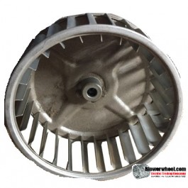 Single Inlet Steel Blower Wheel 4-11/16" Diameter 2" Width 5/16" Bore with Clockwise Rotation SKU: 04220200-010-S-AA-CW-001