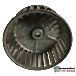 Single Inlet Steel Blower Wheel 5-1/8" Diameter 2-1/2" Width 1/2" Bore with Clockwise Rotation SKU: 05040216-016-S-AA-CW-001