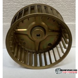 Single Inlet Steel Blower Wheel 5-3/16" Diameter 2-1/2" Width 5/16" Bore with Counterclockwise Rotation SKU: 05060216-010-S-AA-CCW-001