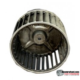 Single Inlet Steel Blower Wheel 5-3/16" Diameter 2-7/8" Width ¼" Bore with Counterclockwise Rotation SKU: 05060228-008-S-AA-CCW-001