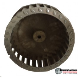 Single Inlet Aluminum Blower Wheel 5-1/2" Diameter 1-7/8" Width 5/16" Bore with Clockwise Rotation SKU: 05160128-010-AS-T-CW-001