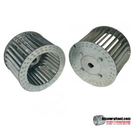 Single Inlet Steel Blower Wheel 14" D 6"  W 28mm Bore-Clockwise  rotation with inside hub- SKU: 14000600-28mm-HD-S-CW