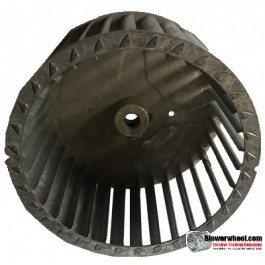 Single Inlet Steel Blower Wheel 6-3/16" Diameter 3-7/8" Width 1/2" Bore with Counterclockwise Rotation SKU: 06060328-016-S-T-CCW-001