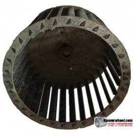 Single Inlet Steel Blower Wheel 6-3/16" Diameter 4-1/8" Width 1/2" Bore with Counterclockwise Rotation SKU: 06060404-016-S-T-CCW-001