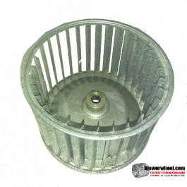 Single Inlet Steel Blower Wheel 6-1/4" Diameter 4-1/4" Width 1/2" Bore with Counterclockwise Rotation SKU: 06080408-016-S-AA-CCW-001